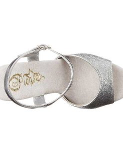 Hoga Klackar Mini Plata höga klackar | Silver Glittriga 15 Cm Delight-609-5G Hogklackade Sandaletter