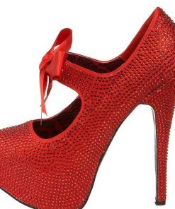 Pumps Klackar Mer Plata höga klackar | Rod Strass 14,5 Cm Burlesque Teeze-04R Hoga Plata Pumps Skor