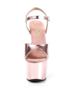 Hoga Klackar Mer Plata höga klackar | Rosa 18 Cm Adore-709 Krom Platform Hogklackade Skor