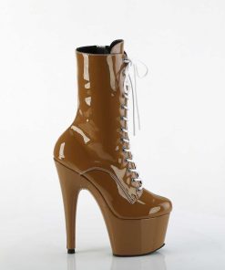 Stovletter Dam Med Plata höga klackar | Adore-1040Tt 18 Cm Pleaser Hogklackade Boots Brun Vita