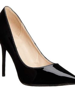 Stora Hoga Klackar For Man höga klackar | Svart Lack 10 Cm Classique-20 Pumps Hogklackade Herrskor