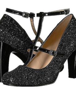 Stora Hoga Klackar For Man höga klackar | Svart Glitter 10 Cm Queen-01 Stora Storlekar Pumps Skor