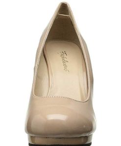 Stora Hoga Klackar For Man höga klackar | Beige Lack 11,5 Cm Flair-480 Dam Pumps For Man