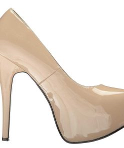 Stora Hoga Klackar For Man höga klackar | Kram Lacklader 14,5 Cm Burlesque Teeze-06W Pumps For Man Med Breda Fotter