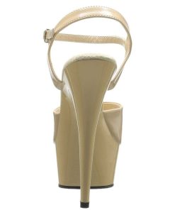 Hoga Klackar Mini Plata höga klackar | Beige 15 Cm Delight-609 Pleaser High Heels Skor