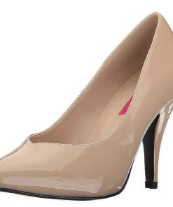 Stora Hoga Klackar For Man höga klackar | Beige Lack 10 Cm Dream-420 Pumps Hogklackade Herrskor