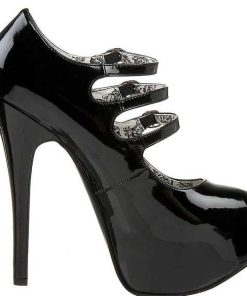 Pumps Klackar Mer Plata höga klackar | Svart Lack 14,5 Cm Burlesque Teeze-05 Damskor Med Hog Klack