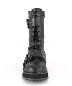 Demoniacult Skor & Stovlar Herr höga klackar | Vegan Valor-220 Demoniacult Stovletter - Unisex Militara Stovlar