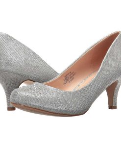 Pumps Klackar Utan Plata höga klackar | Silver Kristall Sten 6,5 Cm Doris-06 Hoga Pumps Festskor Med Klack