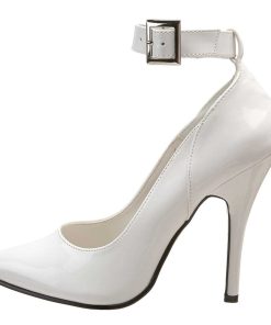 Stora Hoga Klackar For Man höga klackar | Vit Lack 13 Cm Seduce-431 Pumps Stilettklackar For Man