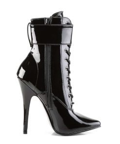 Fetish Skor & Extrema Stovlar höga klackar | Lacklader 15 Cm Domina-1023 Stiletto Ankle Boots Med Hoga Klackar