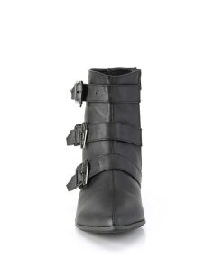 Demoniacult Skor & Stovlar Herr höga klackar | Vegan Warlock-50-C Spetsiga Boots - Herr Winklepicker Boots 3 Spaender