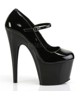 Pumps Klackar Mer Plata höga klackar | Svart 18 Cm Adore-787 Mary Jane Pumps Skor