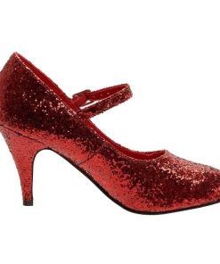 Pumps Klackar Utan Plata höga klackar | Glitter Mary Jane Pumps 8 Cm Dorothy Prinsessskor Funtasma Cosplay Skor