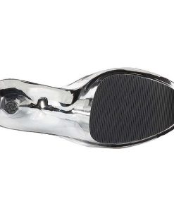 Slip In Klackar Mer Plata höga klackar | Transparent 20 Cm Flamingo-801 Krom Hogklackade Slipper Damskor