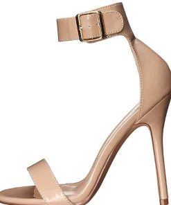 Hoga Klackar Utan Plata höga klackar | Beige 13 Cm Pleaser Amuse-10 Hogklackade Sandaletter