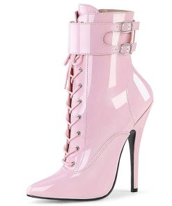 Fetish Skor & Extrema Stovlar höga klackar | Rosa 15 Cm Domina-1023 Stiletto Ankle Boots Med Hoga Klackar