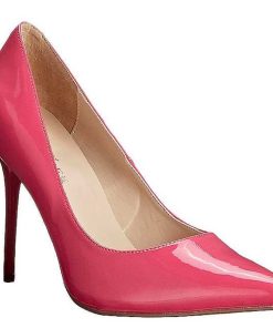 Stora Hoga Klackar For Man höga klackar | Fuchsia Lack 10 Cm Classique-20 Pumps Hogklackade Herrskor