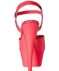 Hoga Klackar Mini Plata höga klackar | Rosa Neon 15 Cm Pleaser Kiss-209Uv Plata Hogklackade Skor