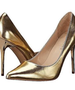 Stora Hoga Klackar For Man höga klackar | Guld Konstlader 10 Cm Classique-20 Pumps Hogklackade Herrskor