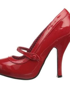 Pumps Klackar Utan Plata höga klackar | Rod Lack 12 Cm Retro Vintage Cutiepie-02 Mary Jane Pumps Med Dold Plata