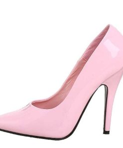 Pumps Klackar Utan Plata höga klackar | Rosa Lack 13 Cm Seduce-420 Spetsiga Pumps Med Hoga Klackar