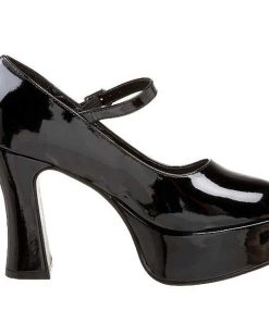 Pumps Klackar Mini Plata höga klackar | Svart Lack 11 Cm Maryjane-50 Mary Jane Hoga Platapumps