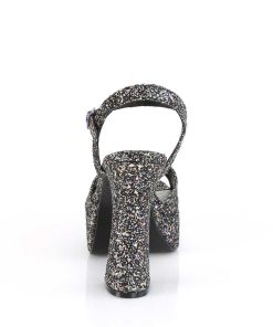 Hoga Klackar Mini Plata höga klackar | Glitter 13 Cm Dolly-09 Demoniacult Hogklackat Med Blockklack