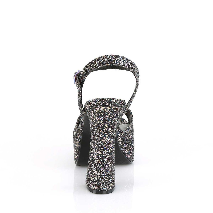 Hoga Klackar Mini Plata höga klackar | Glitter 13 Cm Dolly-09 Demoniacult Hogklackat Med Blockklack