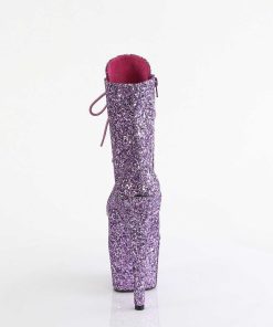 Stovletter Dam Med Plata höga klackar | Adore-Gwr 18 Cm Pleaser Hogklackade Boots Glitter Lavendel