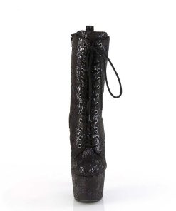 Stovletter Dam Med Plata höga klackar | 1040Spf - 18 Cm Pleaser Hogklackade Boots Orm Monster Svarta