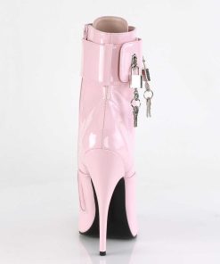 Fetish Skor & Extrema Stovlar höga klackar | Rosa 15 Cm Domina-1023 Stiletto Ankle Boots Med Hoga Klackar