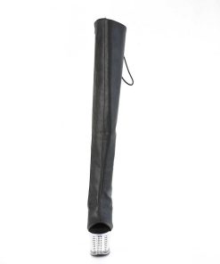 Larhoga Stovlar Med Plata höga klackar | Vegan 18 Cm Spectator-3019-2 Svarta Larhoga Boots