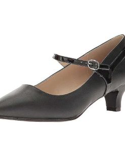 Stora Hoga Klackar For Man höga klackar | Svart Konstlader 5 Cm Fab-425 Stora Storlekar Pumps Skor