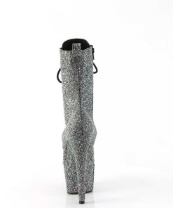 Stovletter Dam Med Plata höga klackar | Svart Glitter Plataboots 18 Cm Adore-1040Gr Hogklackade Boots