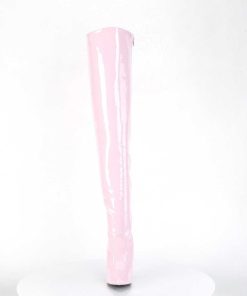 Larhoga Stovlar Utan Plata höga klackar | Rosa Lack 13 Cm Seduce-3010 Overknee Stovlar Dam