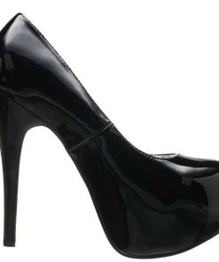 Pumps Klackar Mer Plata höga klackar | Svart Lack 14,5 Cm Burlesque Bordello Teeze-06 Hoga Platapumps