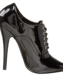 Pumps Klackar Utan Plata höga klackar | Lacklader 15 Cm Domina-460 Oxford Pumps - Hogklackade Pumps Med Snorning Svart