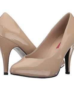 Stora Hoga Klackar For Man höga klackar | Beige Lack 10 Cm Dream-420 Pumps Hogklackade Herrskor