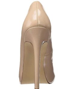 Pumps Klackar Utan Plata höga klackar | Beige Lack 13 Cm Sexy-42 Klassiska Pumps Klackskor Dam