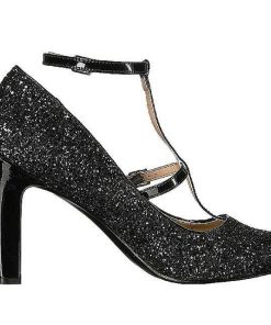 Stora Hoga Klackar For Man höga klackar | Svart Glitter 10 Cm Queen-01 Stora Storlekar Pumps Skor