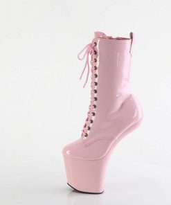 Stovletter Dam Med Plata höga klackar | Lacklader 20 Cm Craze-1040 Heelless Ankle Boots Pony Heels Rosa