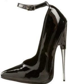 Fetish Skor & Extrema Stovlar höga klackar | Svart Lack 15 Cm Scream-12 Fetish Hoga Pumps Skor