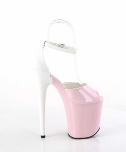 Hoga Klackar Mer Plata höga klackar | Lacklader 20 Cm Flamingo-868 Rosa Pleaser Hogklackade Skor Med Platform