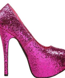 Pumps Klackar Mer Plata höga klackar | Fuchsia Glitter 14,5 Cm Burlesque Bordello Teeze-06G Hoga Platapumps