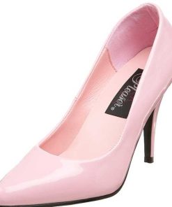 Pumps Klackar Utan Plata höga klackar | Rosa Lack 10 Cm Vanity-420 Spetsiga Pumps Med Hoga Klackar