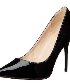 Stora Hoga Klackar For Man höga klackar | Svart Lack 10 Cm Classique-20 Pumps Hogklackade Herrskor