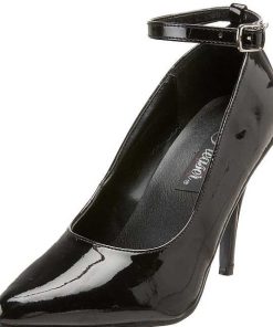 Pumps Klackar Utan Plata höga klackar | Svart Lack 10 Cm Vanity-431 Kvinnor Pumps Med Lag Klack