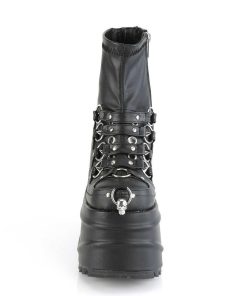 Demoniacult Skor & Stovlar Dam höga klackar | Vegan 15 Cm Wave-110 Plata Kilklack Ankel Booties