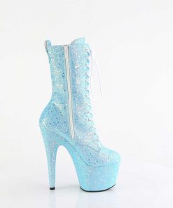 Stovletter Dam Med Plata höga klackar | Bla Glitter Plataboots 18 Cm Adore-1040Ig Hogklackade Boots